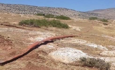 الاحتلال يدمَر خطوط مياه في الأغوار الشمالية
