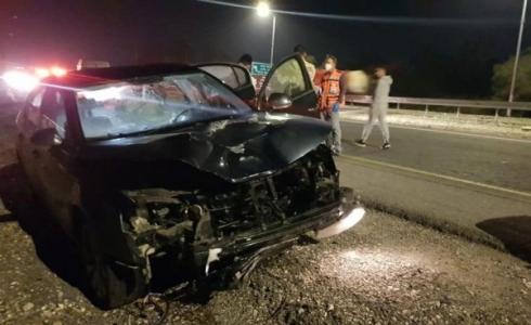 حطام المركبة الضالعة بحادث الطرق 