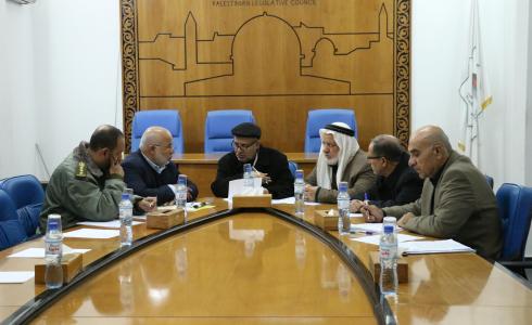 لقاء لجنة الداخلية والأمن والحكم المحلي بالتشريعي