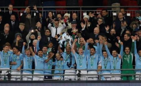تتويج نادي مانشستر سيتي بكأس رابطة المحترفين الإنجليزية