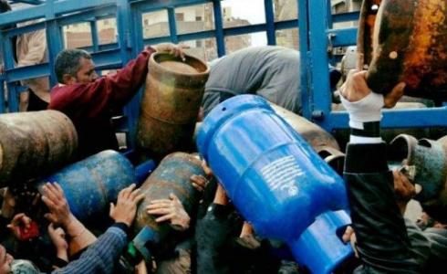 محطة توزيع غاز طهي في غزة