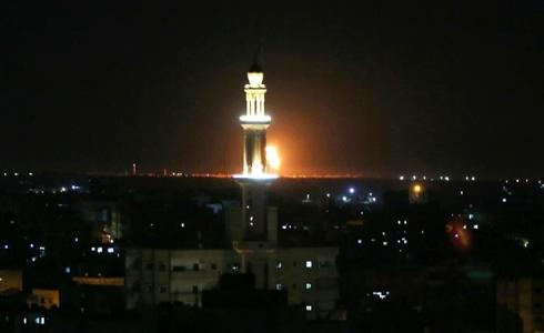 قصف اسرائيلي على أحد أهداف حماس في غزة