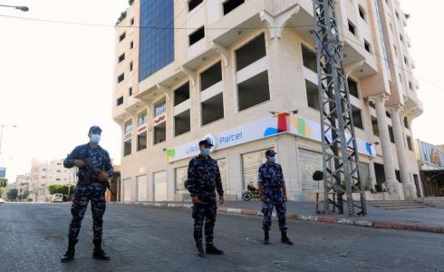 جانب من حظر التجول في غزة