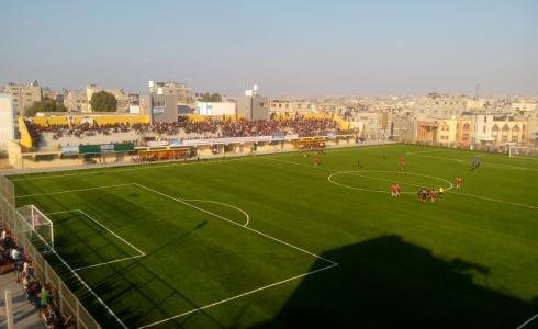 افتتاح ملعب ناصر البلدي في خانيونس بحضور واسع