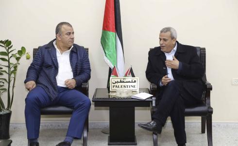 محافظ قلقيلية يلتقي مستشار رئيس الوزراء للصناديق العربية