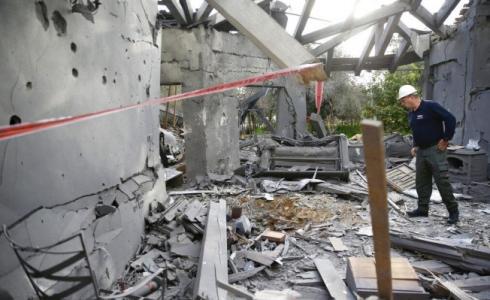 سقوط صارخ اطلق من غزة على تل ابيب