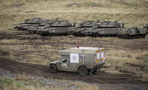 دبابات إسرائيلية في الجولان المحتل  أيار/مايو 2018 