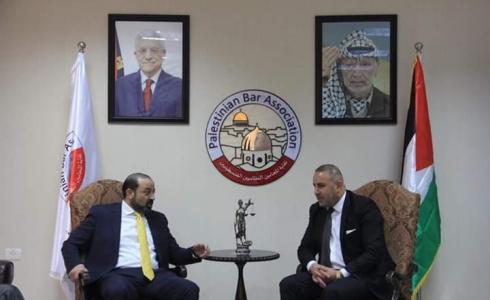  نقيب المحامين الفلسطينيين  جواد عبيداتيستقبل النائب العام أكرم الخطيب في رام الله