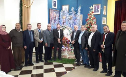 جبهة النضال تشارك المسيحيين احتفالاتهم بعيد الميلاد في غزة
