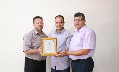  فوز الباحث جهاد أسعد بجائزة زهير حجاوي للبحث العلمي