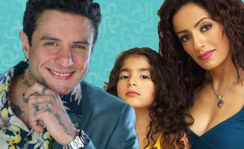 طليقة الفنان أحمد الفيشاوي وابنته - أرشيف