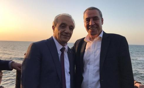 مدير جهاز المخابرات الفلسطينية اللواء ماجد فرج، ووزير الشؤون المدنية حسين الشيخ