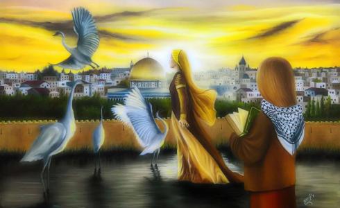 لوحة الفنان وائل ربيع