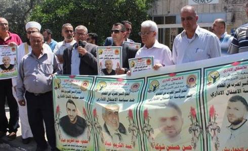 وقفة تضامنية مع الاسرى المضربين عن الطعام في بيت لحم