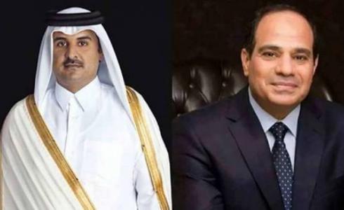 أمير قطر والرئيس المصري