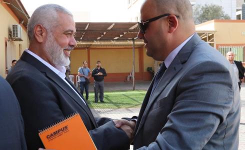 الوفد الأمني المصري يلتقي رئيس المكتب السياسي لحماس في غزة