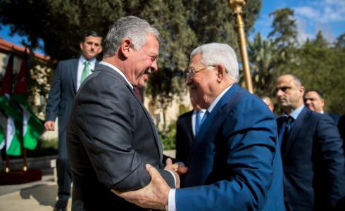 الرئيس محمود عباس والعاهل الاردني عبد الله الثاني