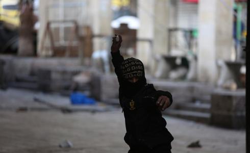 جانب من مواجهات اليوم في الخليل