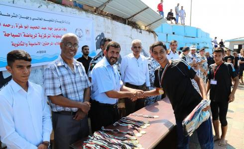غزة: وزارة التعليم تختتم أول بطولة للرياضة المائية المدرسية