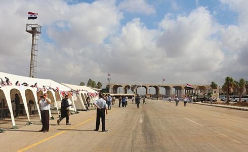 معبر نصيب على الحدود بين سوريا والأردن