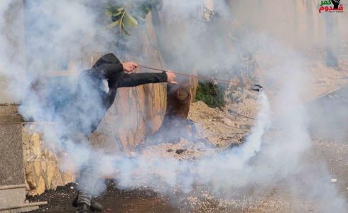 مواجهات مع الاحتلال خلال مسيرة كفر قدوم