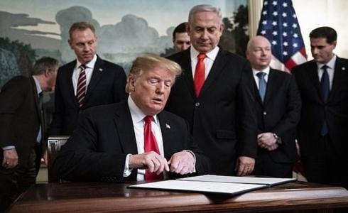 رئيس الوزراء الإسرائيلي بنيامين نتنياهو والرئيس الأمريكي دونالد ترامب