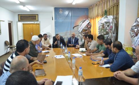 لقاء وزارة الاقتصاد مع أصحاب الألبان في غزة