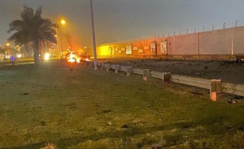 من مكان اغتيال قاسم سليماني