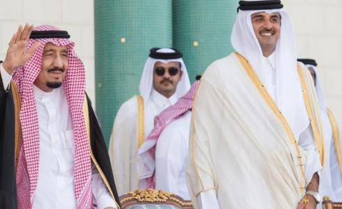 المك سلمان وأمير قطر 