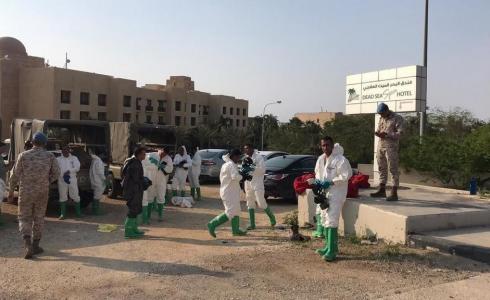 اجراءات احترازية من فيروس كورونا في البحر الميت