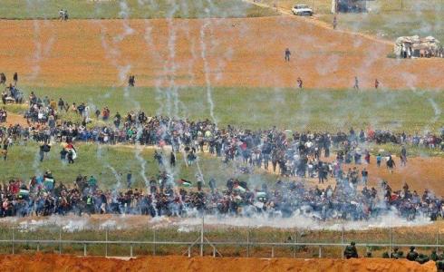 مسيرة العودة على حدود غزة