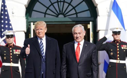 الرئيس الأمريكي دونالد ترامب  ورئيس الوزراء الإسرائيلي بنيامين نتنياهو