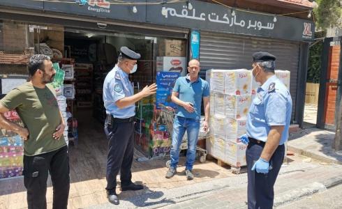 شرطة بيت لحم والصحة تغلقان 42 محل تجاري وتتفقدان إجراءات السلامة بالافران والصيدليات