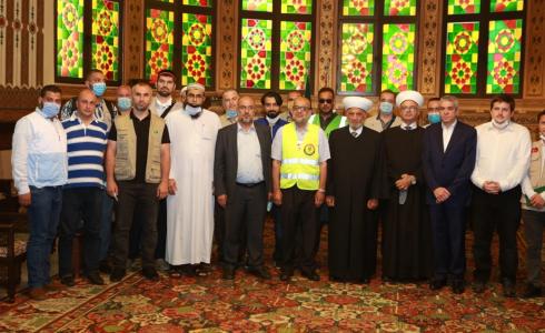 مفتي لبنان يستقبل الوفود الإغاثية المشاركة في حملة الوفاء لإغاثة بيروت