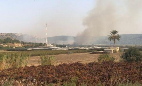 حريق كبير في قرية الفريديس بالداخل الفلسطيني