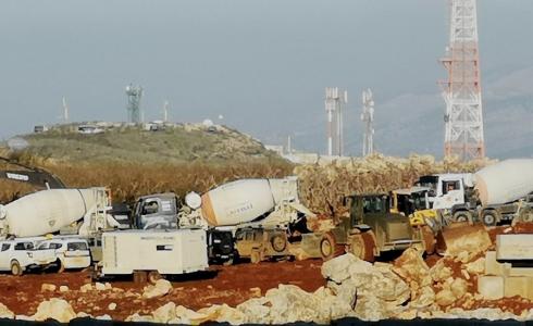 شاحنات باطون اسرائيلية تصل الحدود اللبنانية