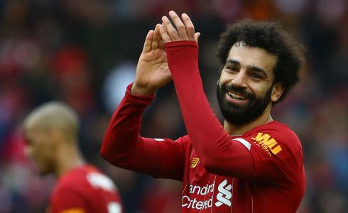  نجم نادي ليفربول اللاعب المصري محمد صلاح
