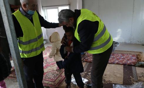 توزيع مساعدات ضمن حملة "شتاء دافئ للجميع"