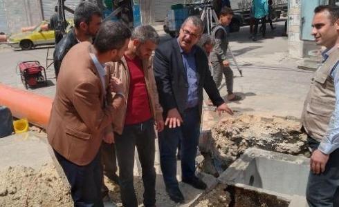 بلدية غزة تشرع بتنفيذ مشروع لحل مشكلة تجمع مياه الأمطار