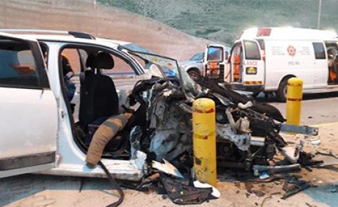 إصابة 5 أشخاص في حادث سير على طريق القدس أريحا