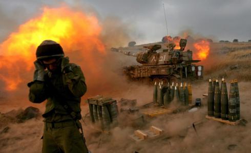 مدفعية جيش الاحتلال الاسرائيلي - ارشيفية -