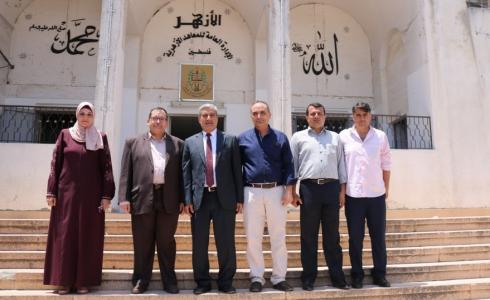 "المعاهد الأزهرية" تستقبل رئيس الفريق الوطني لإعادة إعمار قطاع غزة.