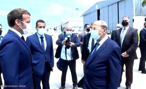 الرئيس اللبناني و الرئيس الفرنسي