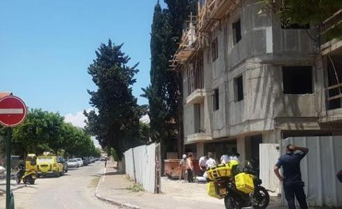 حادث عمل في ورشة بناء بكريات بياليك