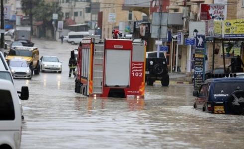 غرق شوارع القدس ورام الله