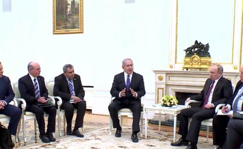 لقاء رئيس الحكومة الإسرائيلية بنيامين نتنياهو والرئيس الروسي فلاديمير بوتين - ارشيفية