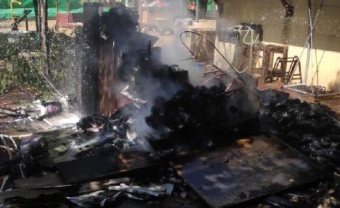 حريق في مستوطنات غلاف غزة