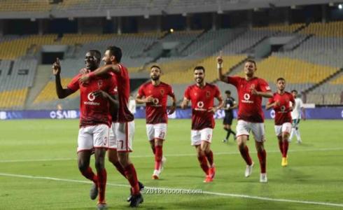 من مباراة الأهلي والمصري التي شارك بها الفلسطيني محمود وادي