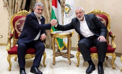 وفد قيادي من حماس يلتقي قيادات المقاومة الفلسطينية