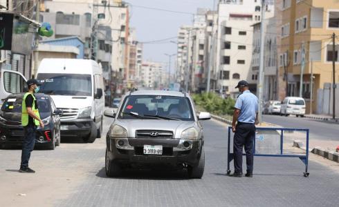 انتشار أمني بغزة لمواجهة تفشي فيروس كورونا